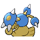 Hitmontop - Platinum (Back View)