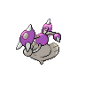 Hitmontop - Black White (Back View (Shiny))