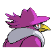 Honchkrow - HeartGold SoulSilver (Back View (Shiny))