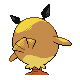 Hoothoot - HeartGold SoulSilver (Back View (Shiny))
