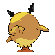 Hoothoot - Platinum (Back View (Shiny))