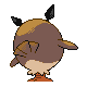 Hoothoot - Platinum (Back View)