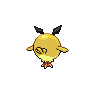 Hoothoot - Black White (Back View (Shiny))