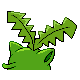 Hoppip - Diamond Pearl (Back View (Shiny))