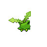 Hoppip - Black White (Back View (Shiny))