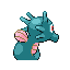 Horsea - Emerald (Back View (Shiny))