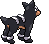 Houndour - Black 2 White 2 Black White Animated (Back View)