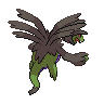 Hydreigon - Black White (Back View (Shiny))