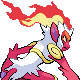 Infernape - Diamond Pearl (Back View (Shiny))