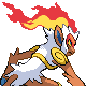 Infernape - HeartGold SoulSilver (Back View)