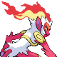 Infernape - Platinum (Back View (Shiny))