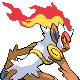 Infernape - Platinum (Back View)