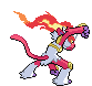 Infernape - Black 2 White 2 Black White Animated (Back View (Shiny))