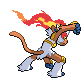 Infernape - Black 2 White 2 Black White Animated (Back View)