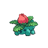 Ivysaur - Black White (Back View)