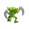 Kabutops - Black White (Back View (Shiny))