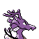 Kingdra - Crystal (Back View (Shiny))