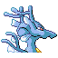 Kingdra - Ruby Sapphire (Back View)