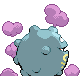 Koffing - Platinum (Back View (Shiny))