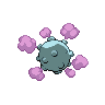Koffing - Black White (Back View (Shiny))