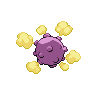 Koffing - Black White (Back View)