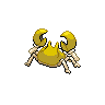 Krabby - Black White (Back View (Shiny))