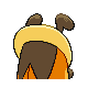Kricketot - HeartGold SoulSilver (Back View (Shiny))