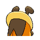 Kricketot - Platinum (Back View (Shiny))