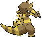 Krookodile - Black 2 White 2 Black White Animated (Back View (Shiny))