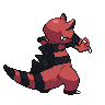 Krookodile - Black White (Back View)