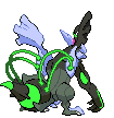 Kyurem - Black 2 White 2 Animated (Back View (Shiny))