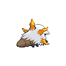 Larvesta - Black White (Back View (Shiny))