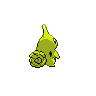 Larvitar - Black White (Back View (Shiny))