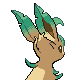 Leafeon - Platinum (Back View)