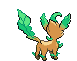 Leafeon - Black 2 White 2 Black White Animated (Back View (Shiny))