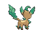 Leafeon - Black 2 White 2 Black White Animated (Back View)