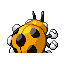 Ledyba - Emerald (Back View (Shiny))