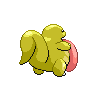 Lickitung - Black White (Back View (Shiny))
