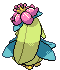 Lilligant - Black 2 White 2 Black White Animated (Back View (Shiny))