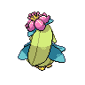 Lilligant - Black White (Back View (Shiny))