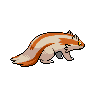 Linoone - Black White (Back View (Shiny))