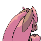 Lopunny - HeartGold SoulSilver (Back View (Shiny))
