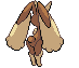Lopunny - Black 2 White 2 Black White Animated (Back View)