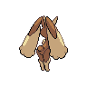 Lopunny - Black White (Back View)