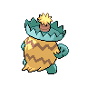 Ludicolo - Black White (Back View (Shiny))