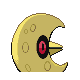 Lunatone - HeartGold SoulSilver (Back View)