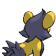 Luxio - HeartGold SoulSilver (Back View (Shiny))