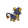 Luxio - Black White (Back View (Shiny))