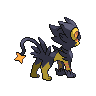 Luxray - Black White (Back View (Shiny))