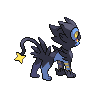 Luxray - Black White (Back View)